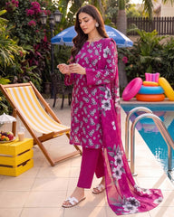 3 Pcs Lawn Unstitched Suit 35