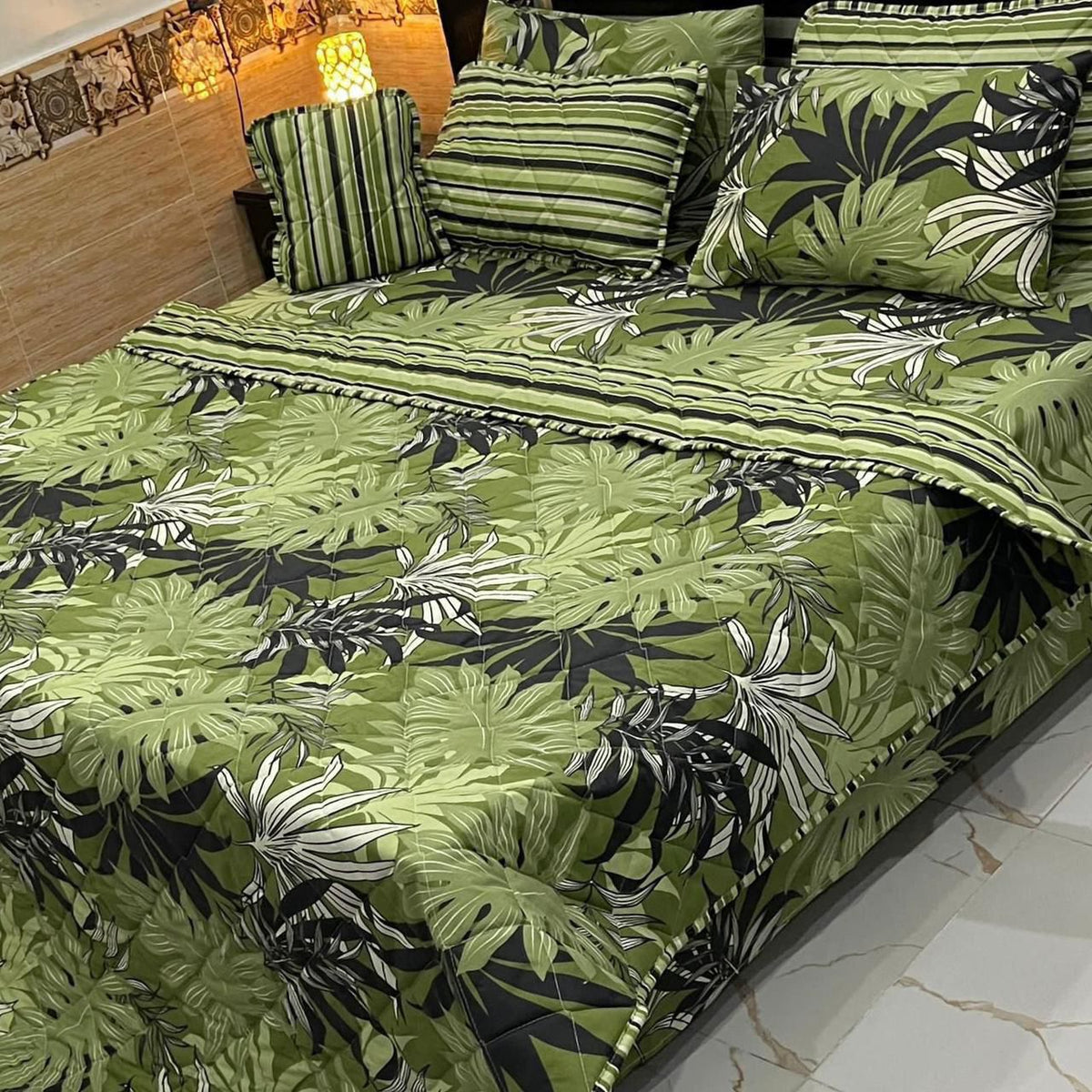 7 Pcs Quilted Comforter Set CC  236