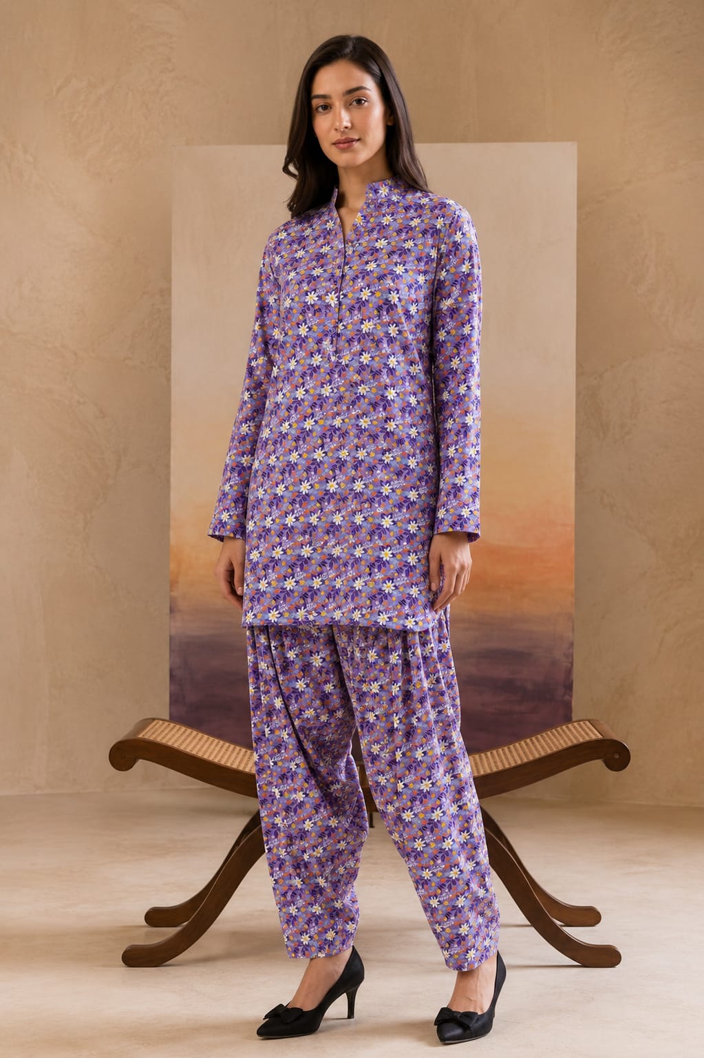 2 Pcs Ladies Suit  Des  36