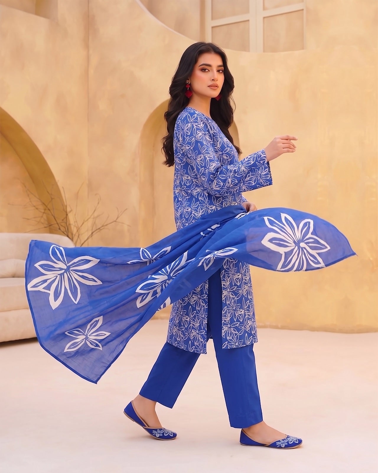 3 Pcs Lawn Unstitched Suit 36