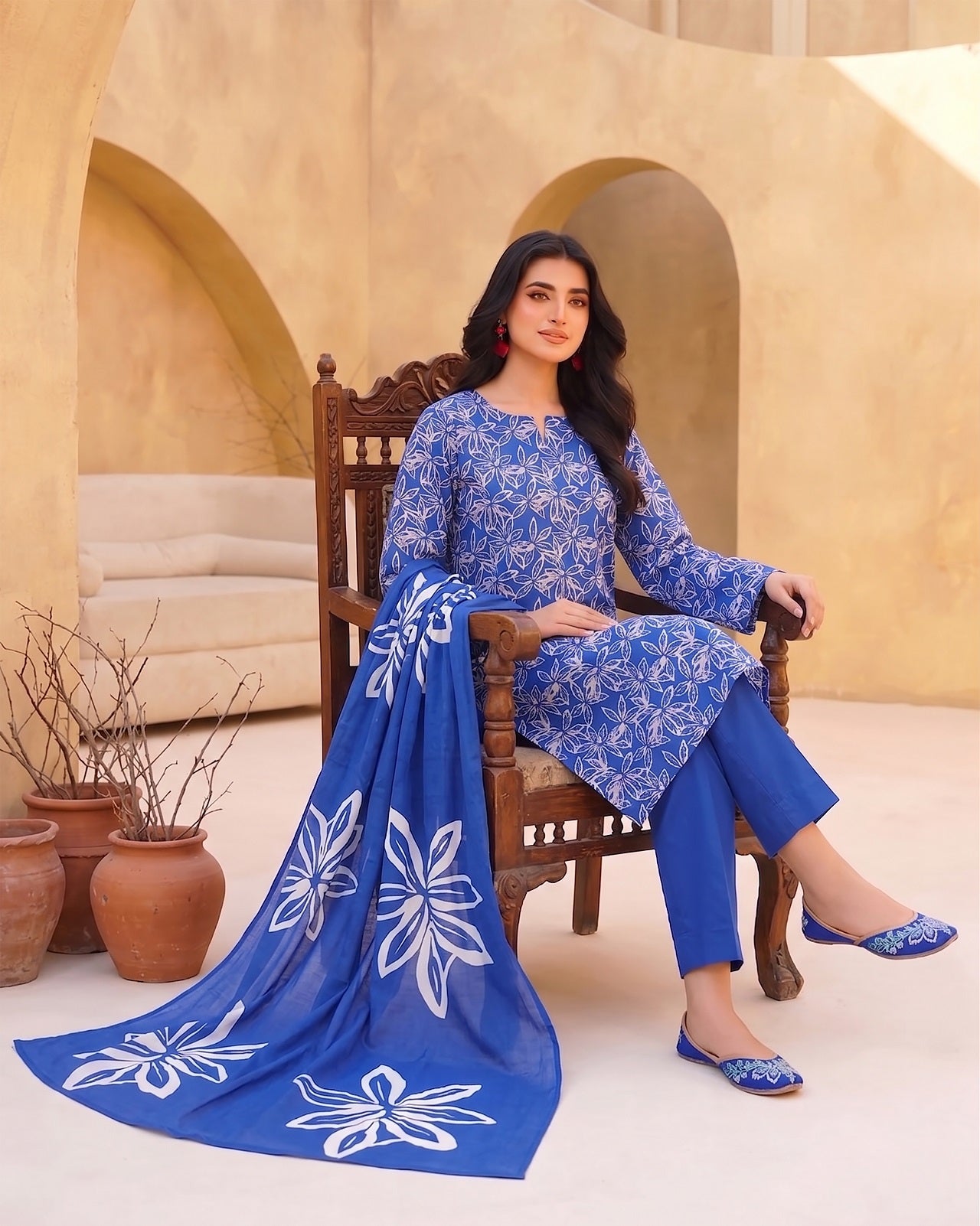3 Pcs Lawn Unstitched Suit 36