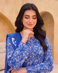 3 Pcs Lawn Unstitched Suit 36