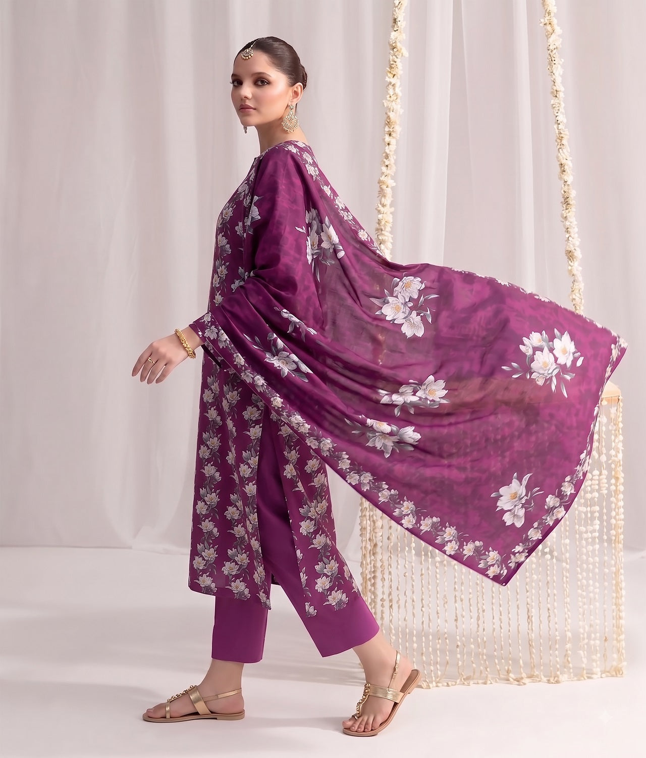 3 Pcs Lawn Unstitched Suit 37