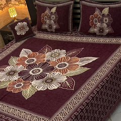 Jacquard Velvet 4-Piece Fancy Bedsheet Set 39