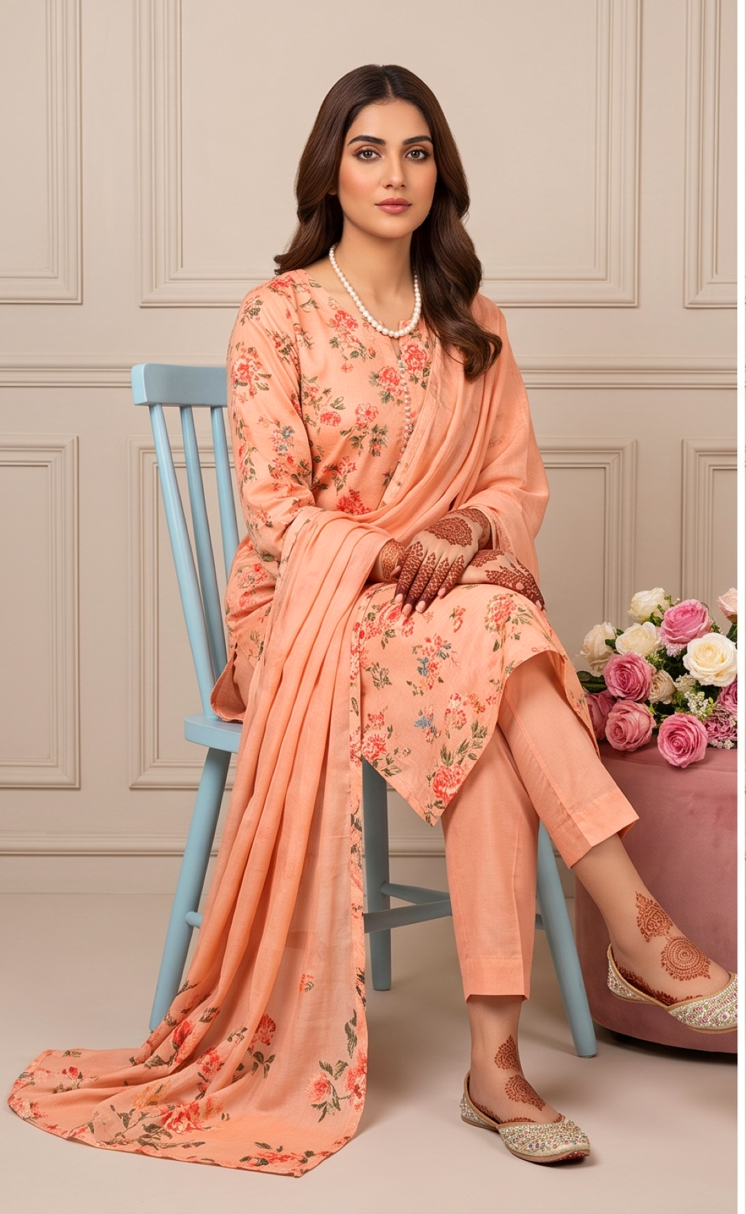 3 Pcs Lawn Unstitched Suit 03