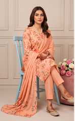 3 Pcs Lawn Unstitched Suit 03