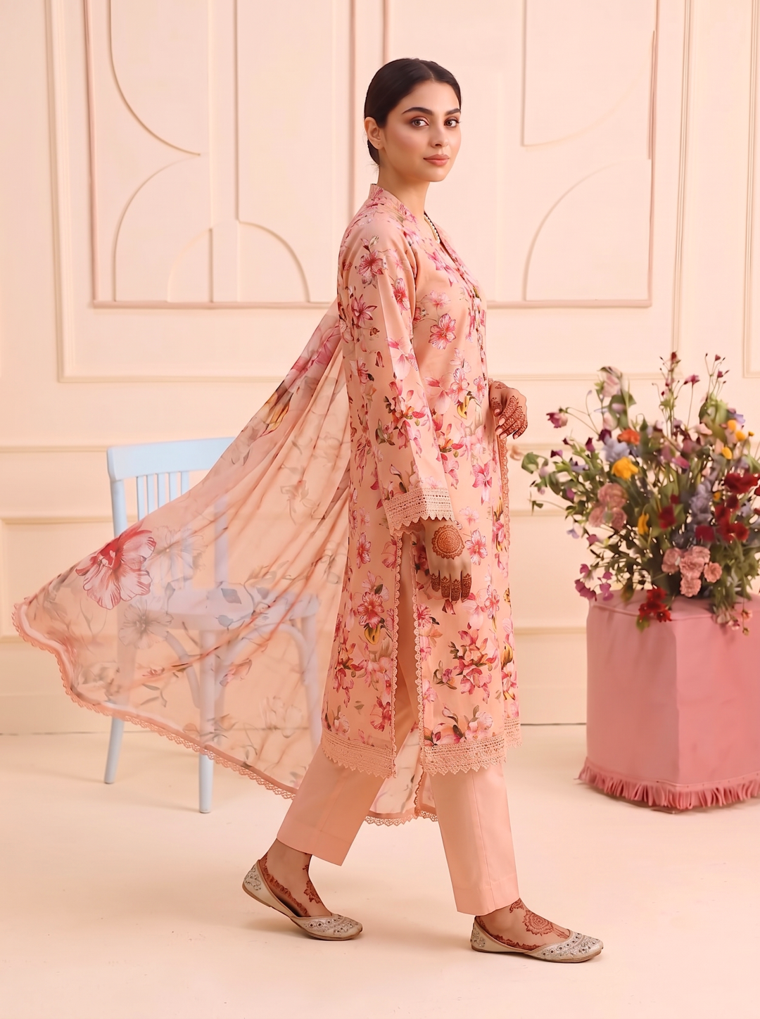 3 Pcs Lawn Unstitched Suit 03