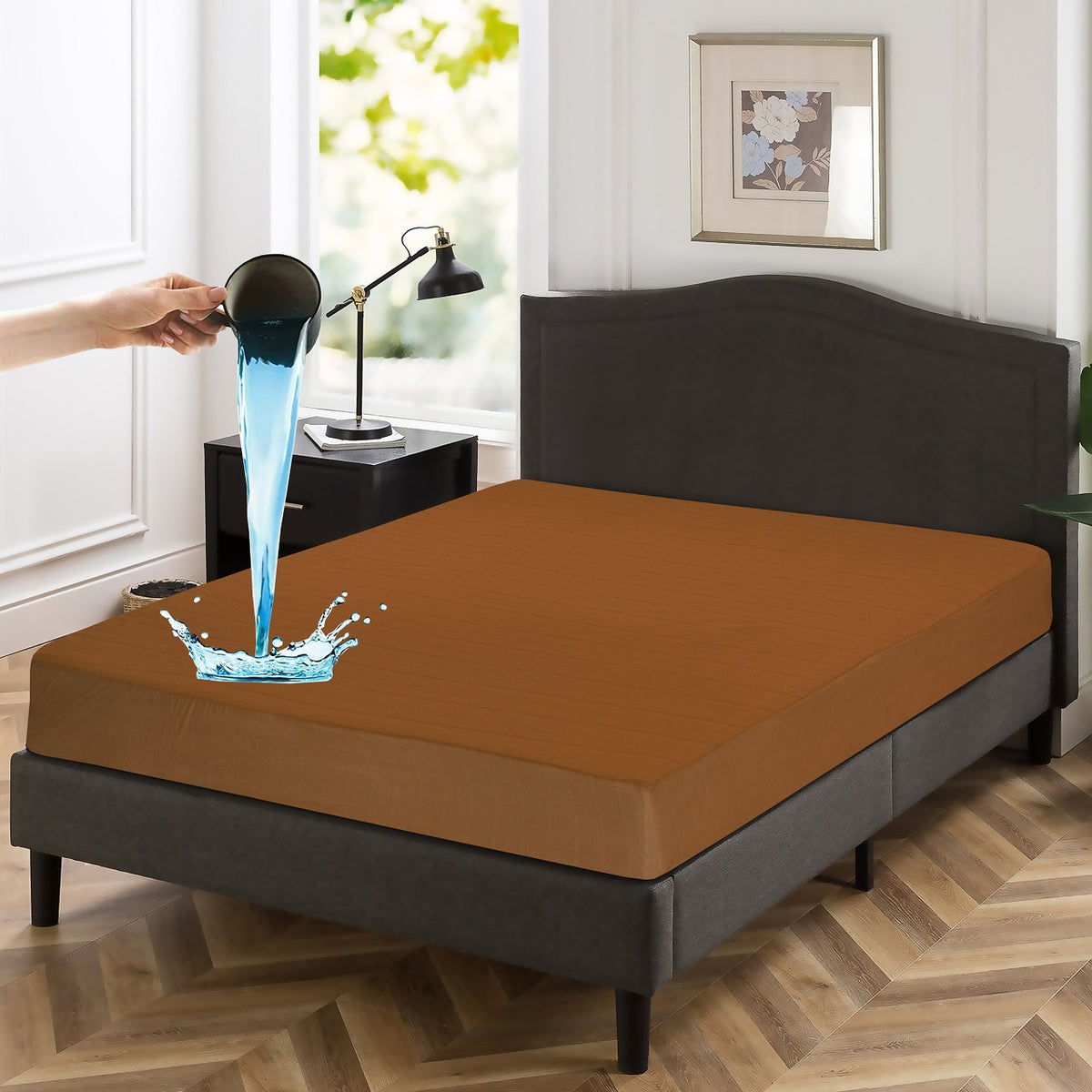 Waterproof Double Fitted Bed Sheet 03