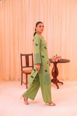 2 PIECE PREMIUM PURE LAWN EMBROIDERED UNSTITCHED SUIT 603