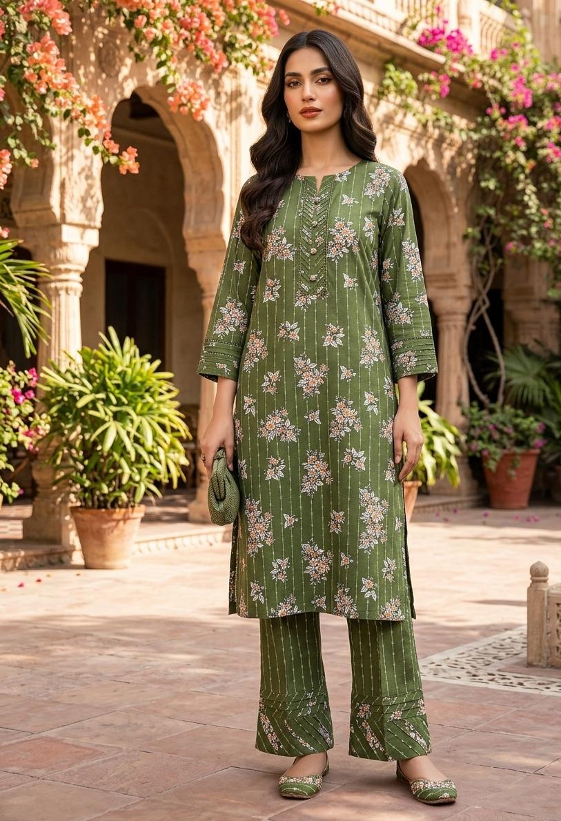 2 Pcs Ladies Suit  Des  143