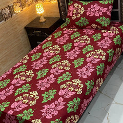4 Pieces Crystal Cotton Single Pair Bedsheet  SB 544