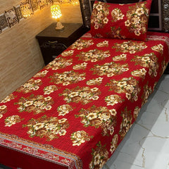 4 Pieces Crystal Cotton Single Pair Bedsheet  SB 547