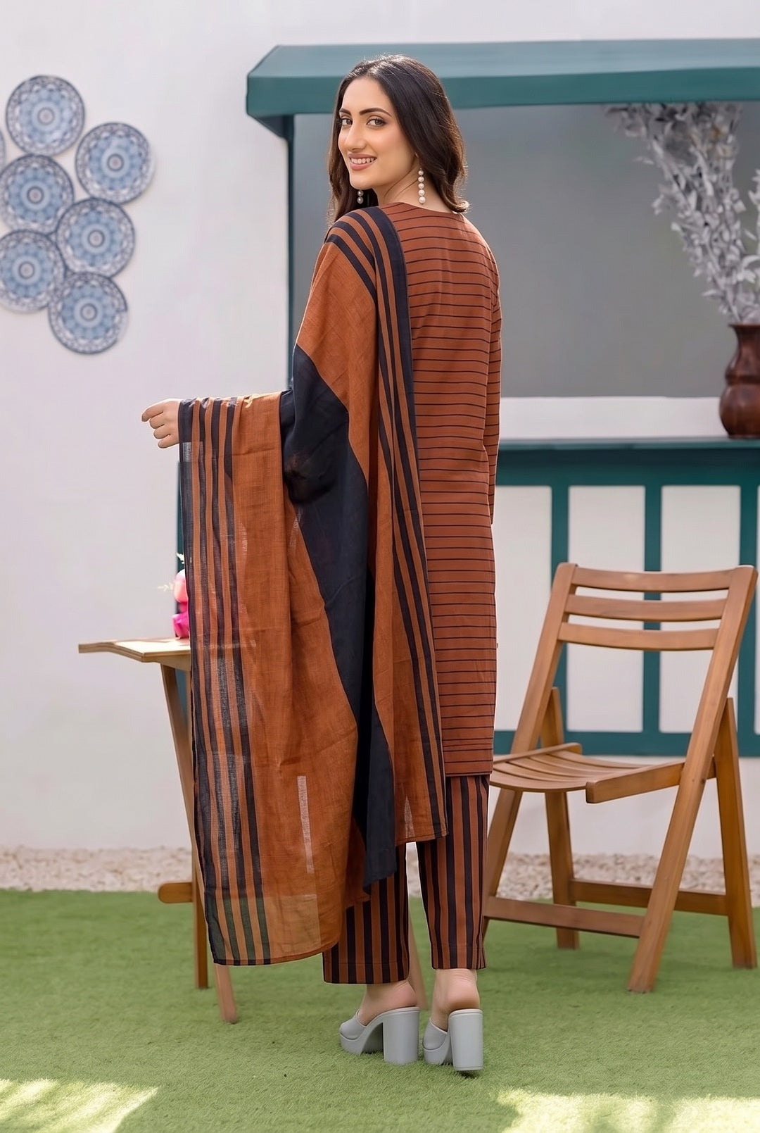 3 Piece Unstitched Khaadi Make Khaddar Suit 27