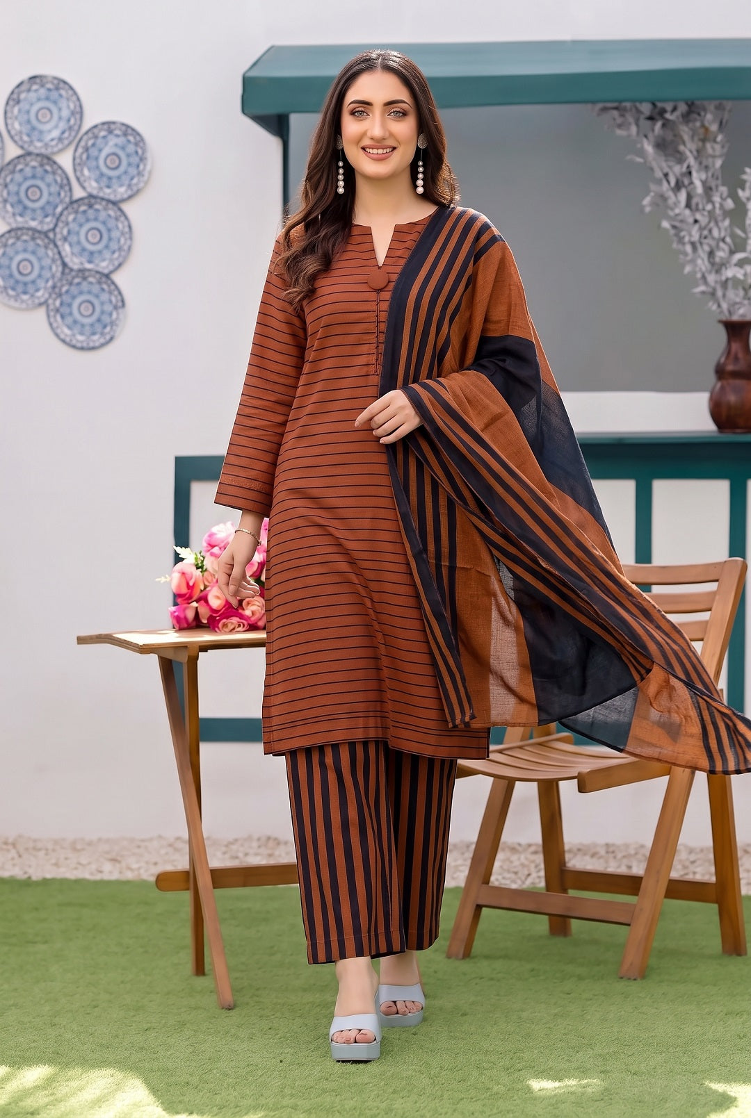 3 Piece Unstitched Khaadi Make Khaddar Suit 25