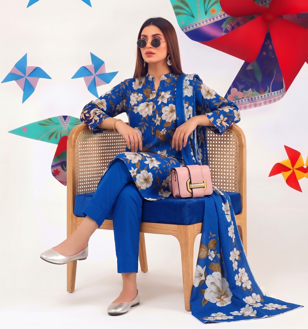3 Pcs Lawn Unstitched Suit 04