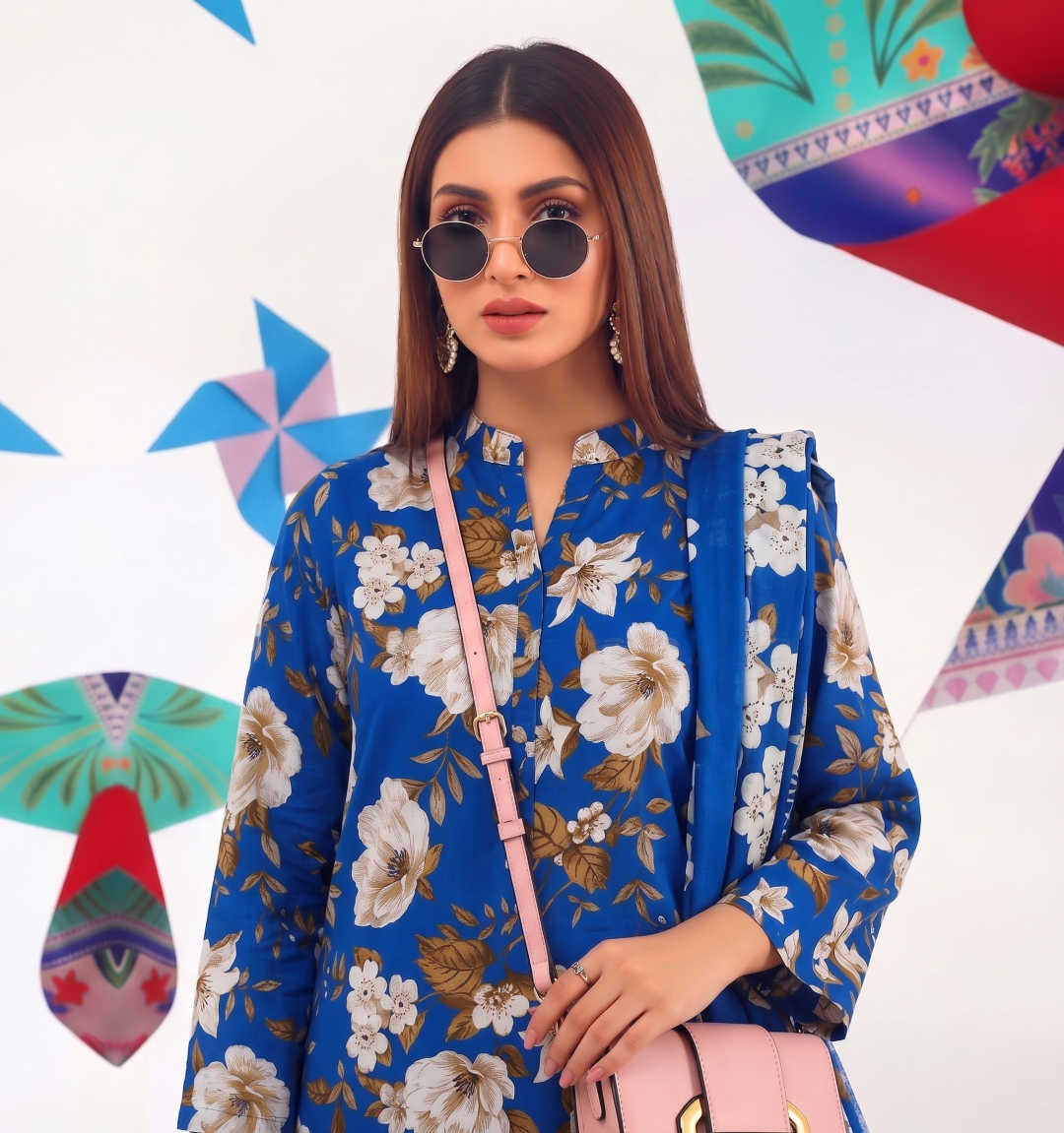 3 Pcs Lawn Unstitched Suit 04