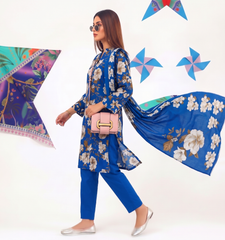 3 Pcs Lawn Unstitched Suit 04