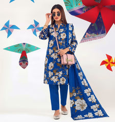 3 Pcs Lawn Unstitched Suit 04