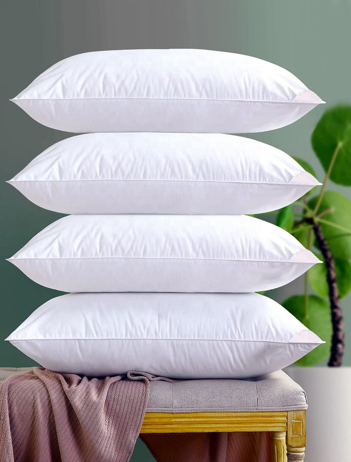 Vacuum Packed Luxury Filled Pillow X 4 QTY