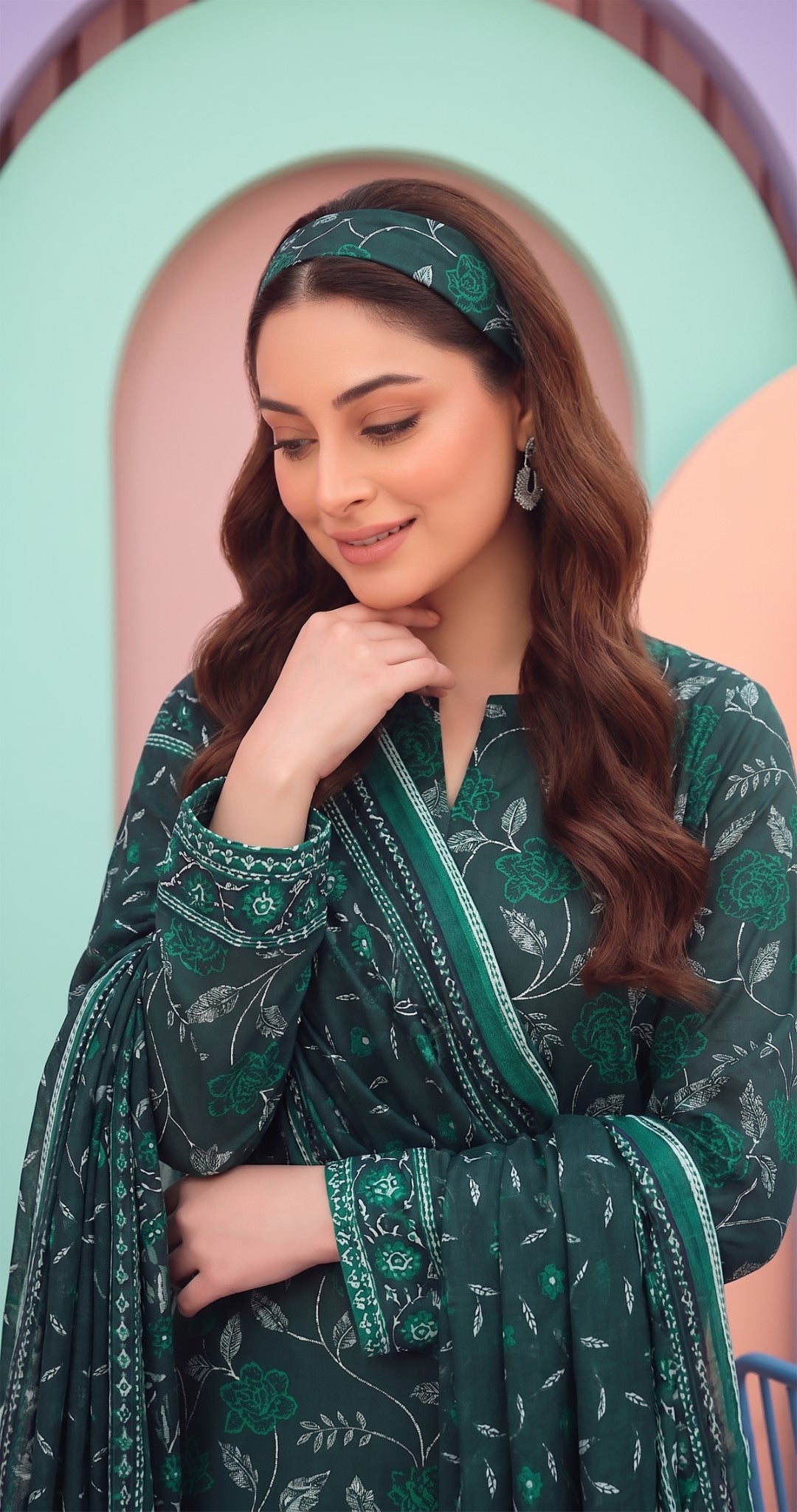 3 Pcs Lawn Unstitched Suit 704