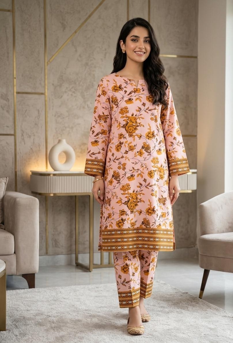 2 Pcs Ladies Suit  Des  152