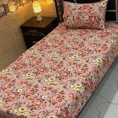 4 Pieces Crystal Cotton Single Pair Bedsheet  SB 553