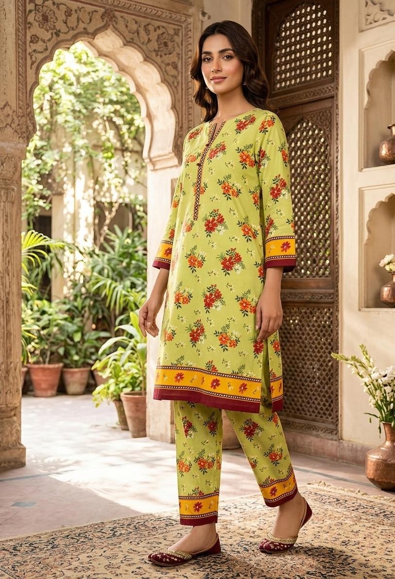 2 Pcs Ladies Suit  Des  153