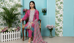 3 Pcs Lawn Unstitched Suit 554
