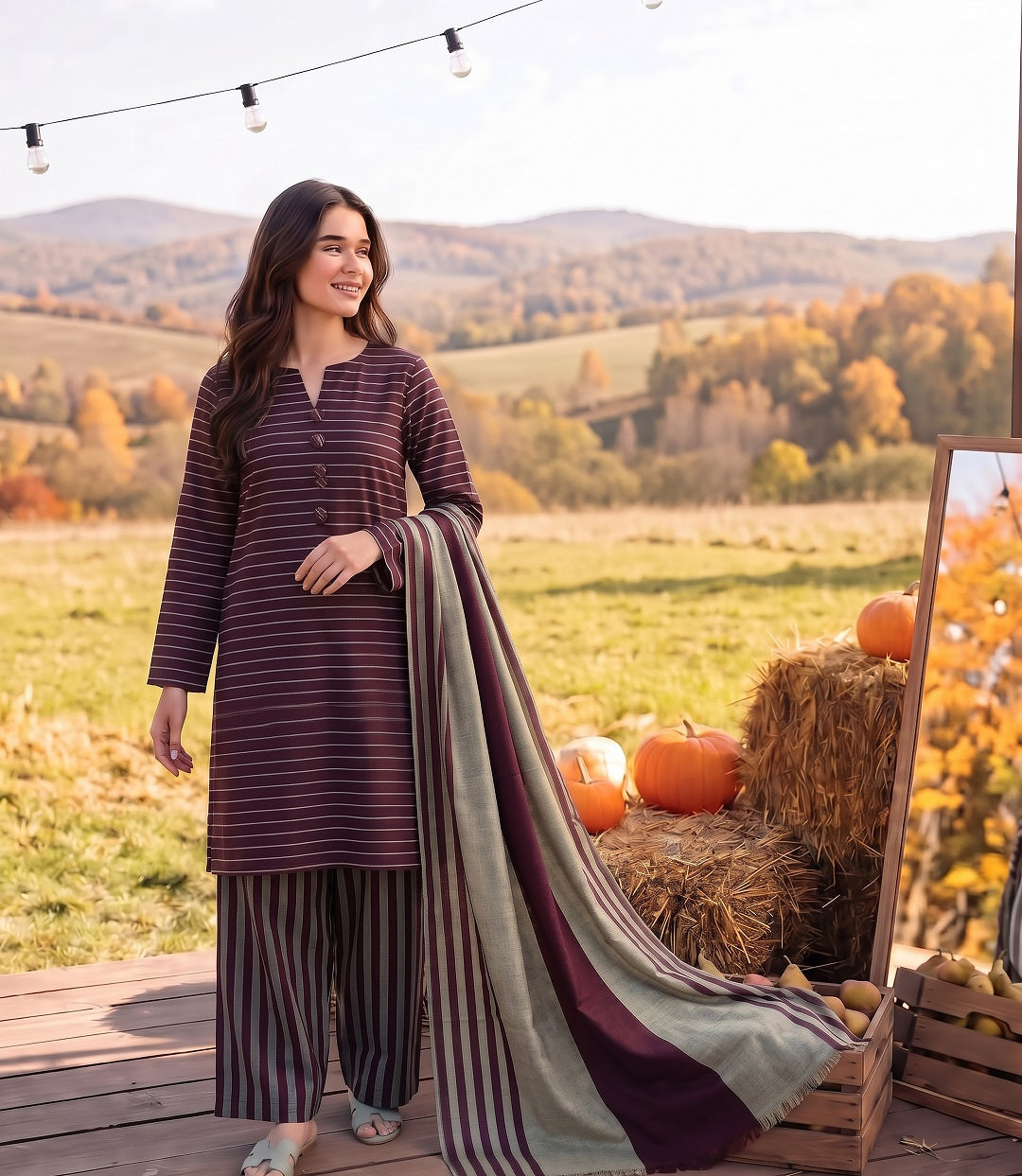 3 Piece Unstitched Khaadi Make Khaddar Suit 35
