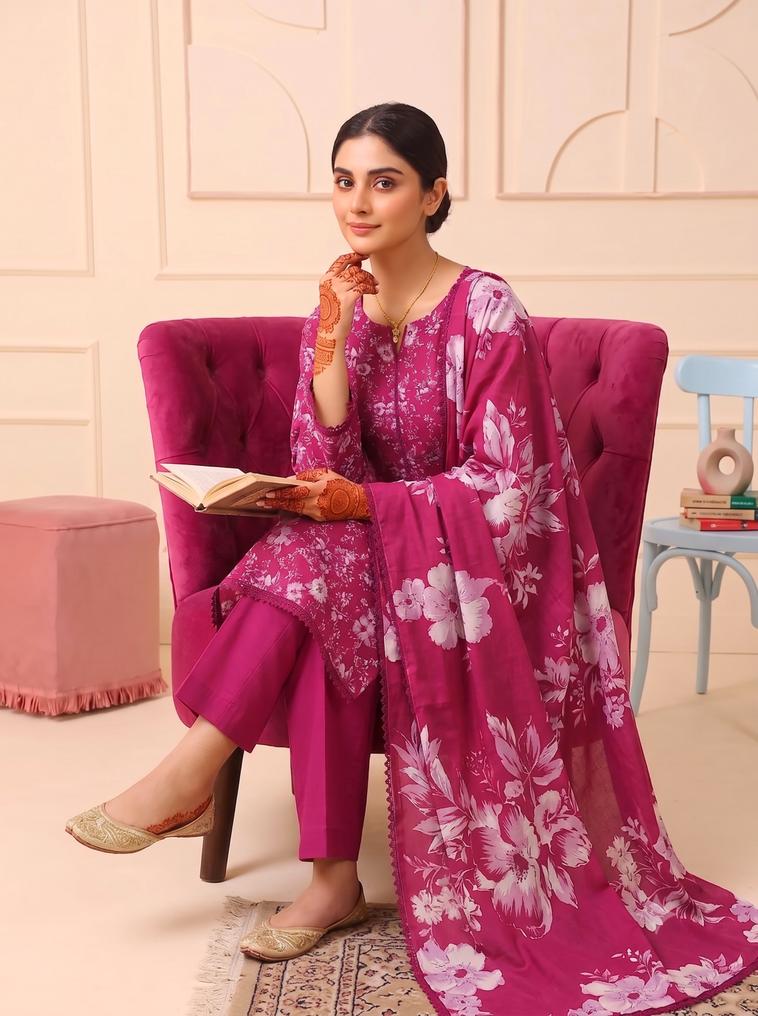 3 Pcs Lawn Unstitched Suit 05