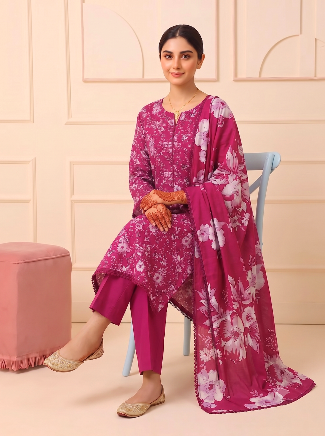 3 Pcs Lawn Unstitched Suit 05