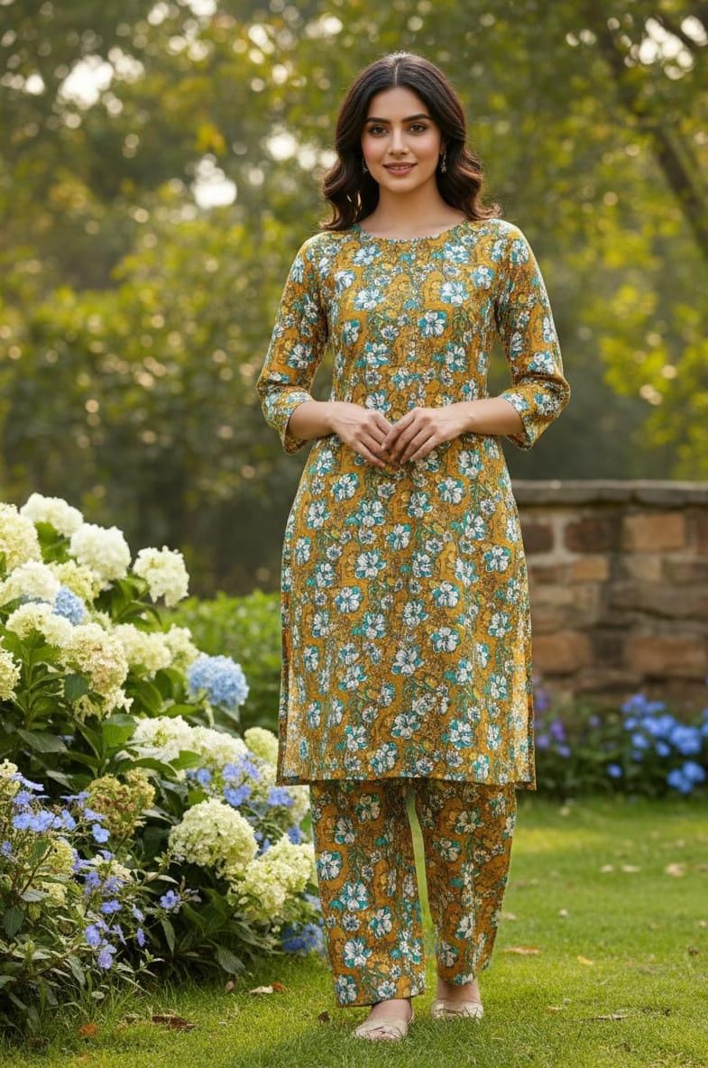 2 Pcs Ladies Suit  Des  105