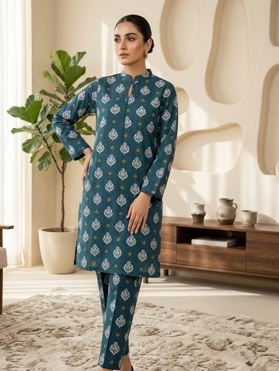 2 Pcs Ladies Suit  Des  105