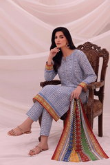3 Pcs Lawn Unstitched Suit 505