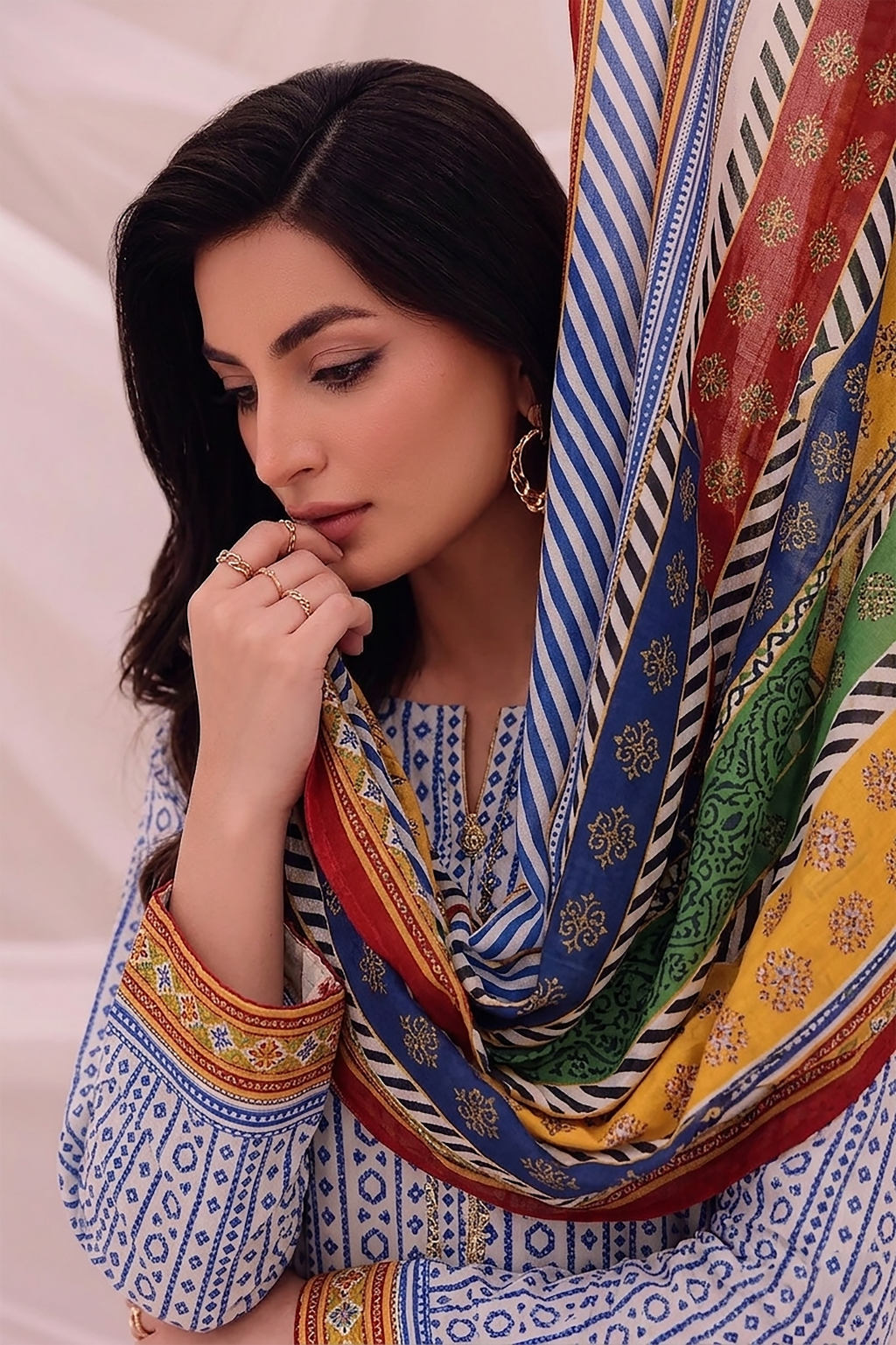 3 Pcs Lawn Unstitched Suit 505
