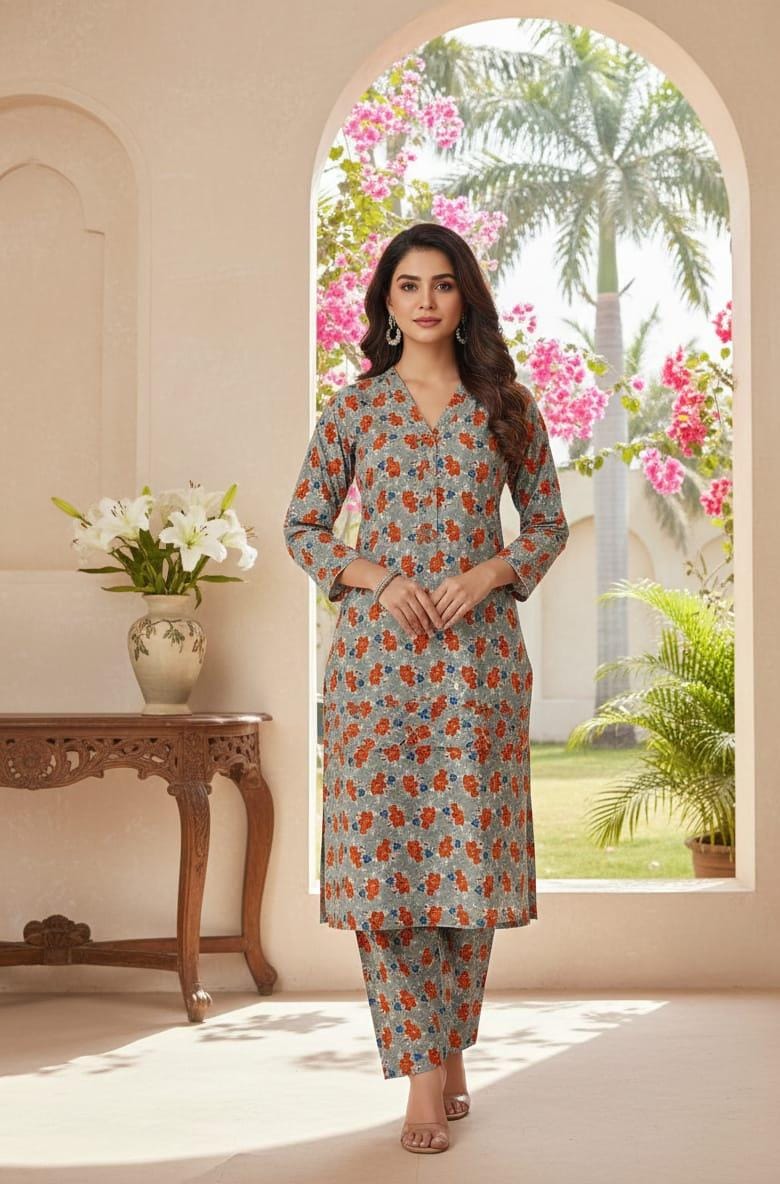 2 Pcs Ladies Suit  Des  161
