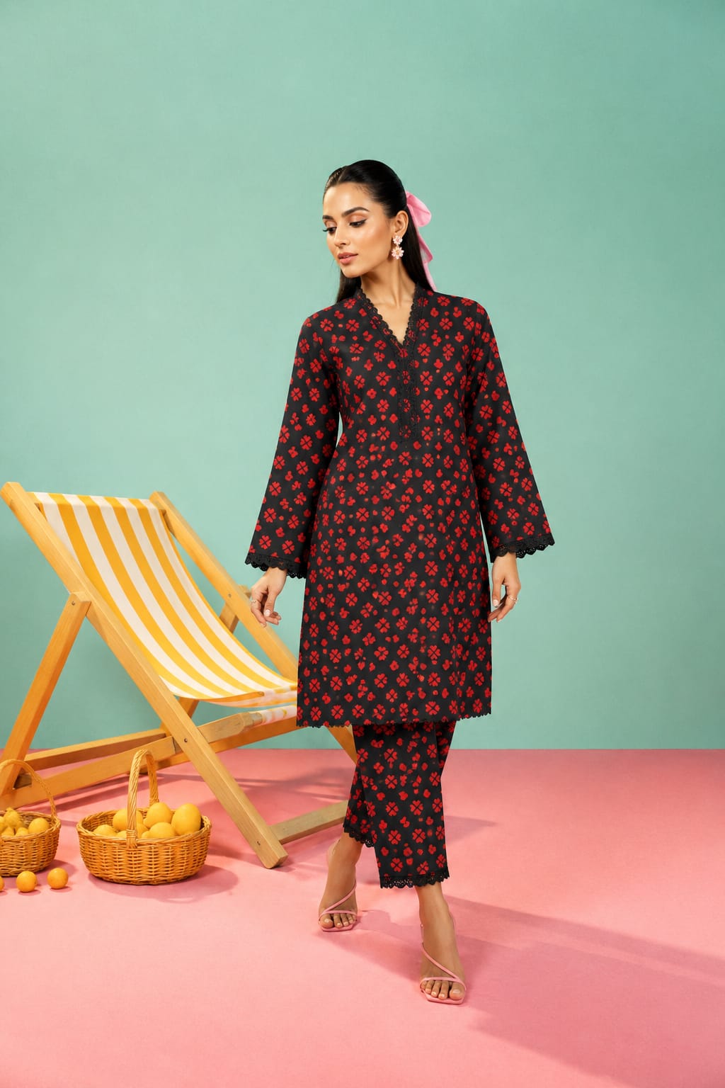 2 Pcs Ladies Suit  Des  48