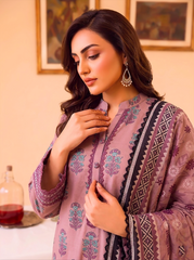 3 Pcs Lawn Unstitched Suit 568