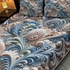 9D Digital Printed King Size Bedsheet 06