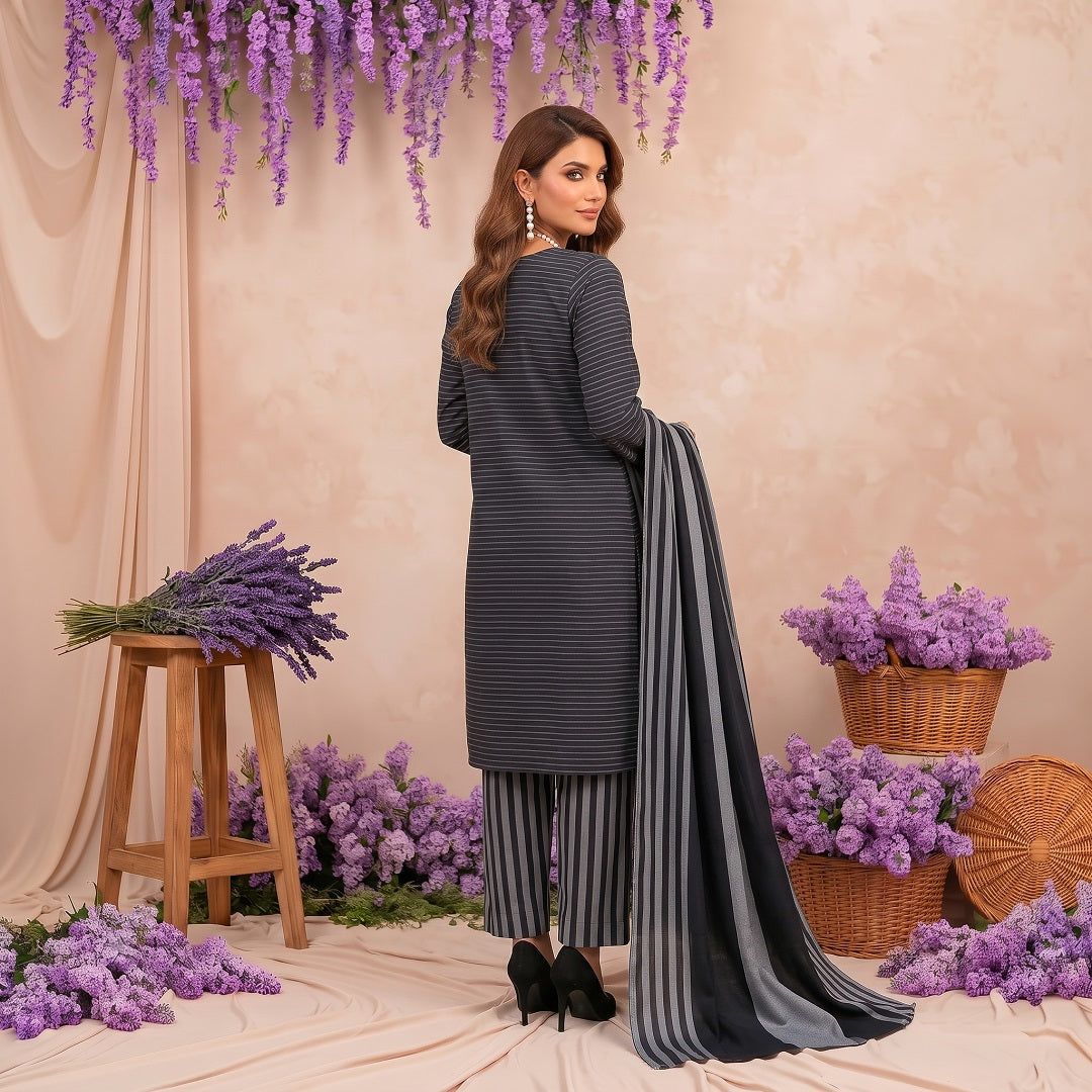 3 Piece Unstitched Khaadi Make Khaddar Suit 05