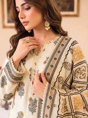 3 Pcs Lawn Unstitched Suit 574