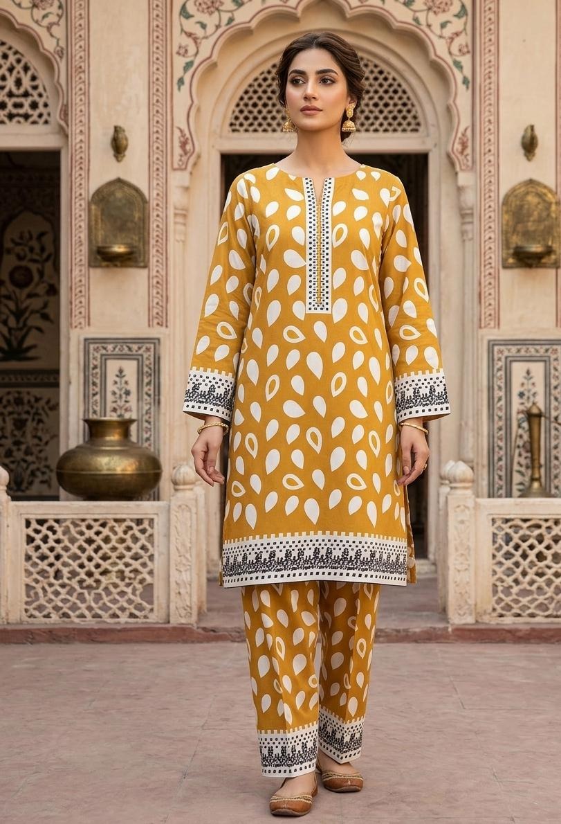 2 Pcs Ladies Suit  Des  179