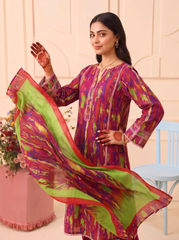3 Pcs Lawn Unstitched Suit 07