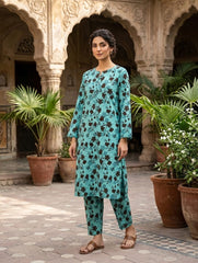 2 Pcs Ladies Suit  Des  107