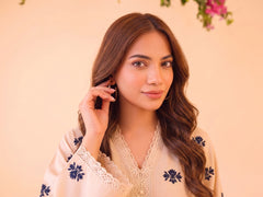 2 PIECE PREMIUM PURE LAWN EMBROIDERED UNSTITCHED SUIT 607