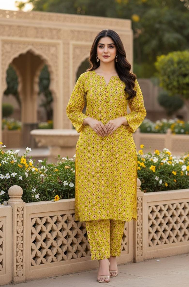 2 Pcs Ladies Suit  Des  183