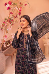 3 Pcs Lawn Unstitched Suit 583