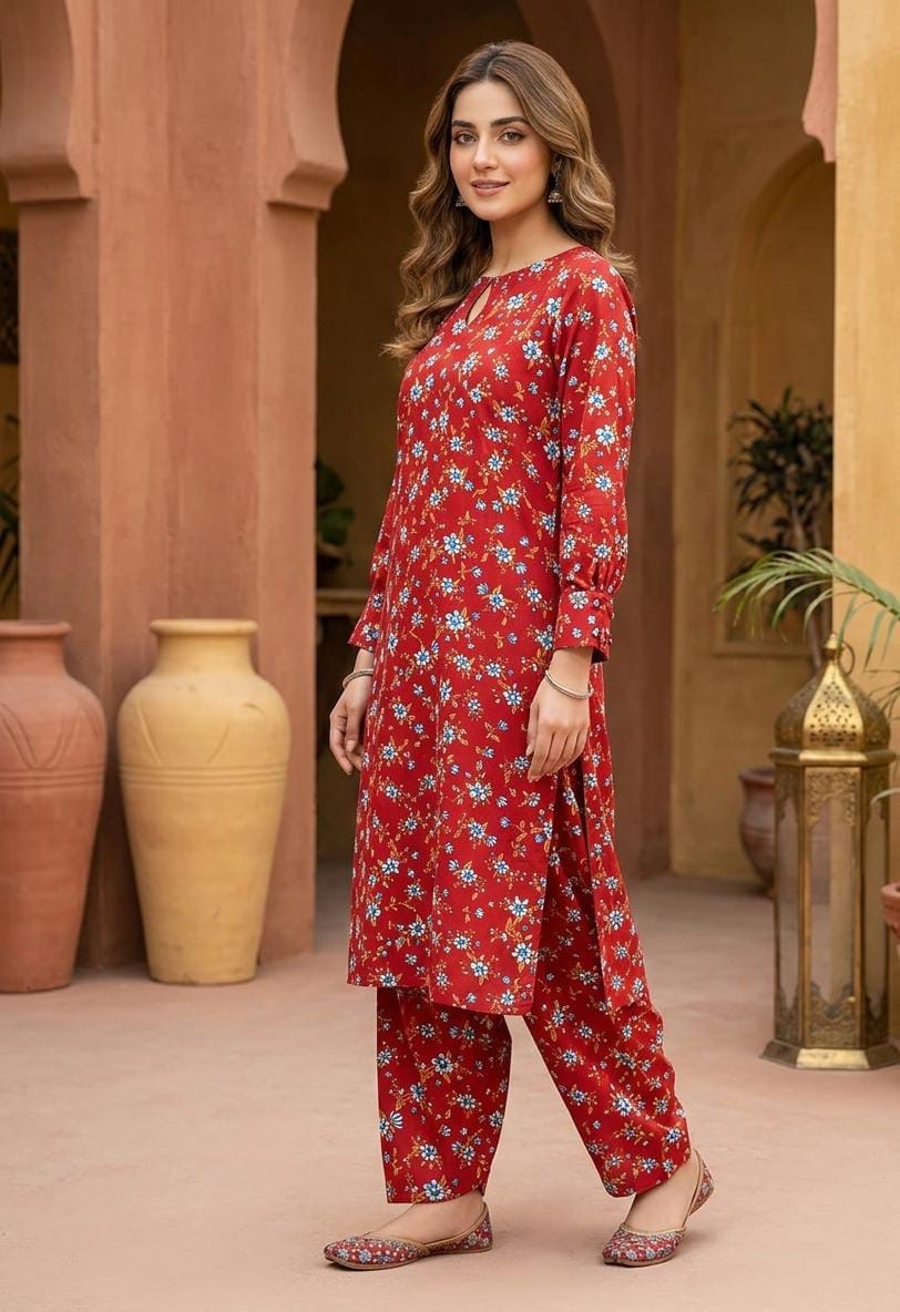 2 Pcs Ladies Suit  Des  187