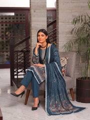3 Pcs Lawn Unstitched Suit 587