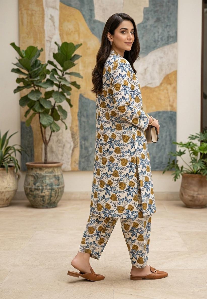 2 Pcs Ladies Suit  Des  188